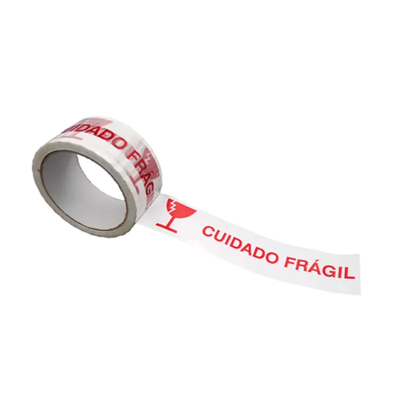 fita cuidado frágil branca